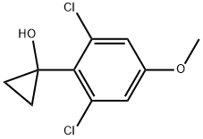 1-(2,6-Dichloro-4-methoxyphenyl)cyclopropanol Structure