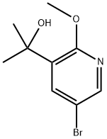 3-Pyridinemethanol, 5-bromo-2-methoxy-α,α-dimethyl- 구조식 이미지