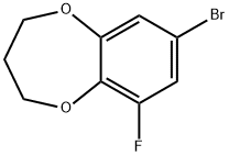 8-bromo-6-fluoro-3,4-dihydro-2H-benzo[b][1,4]dioxepine Structure