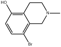 8-bromo-2-methyl-1,2,3,4-tetrahydroisoquinolin-5-ol Structure