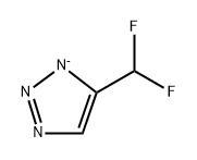 1H-1,2,3-Triazole, 5-(difluoromethyl)-, ion(1-) Structure