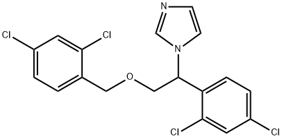 iso-Miconazole (1-[1-(2,4-Dichlorophenyl)-2-[(2,4-dichlorophenyl)methoxy]ethyl]-1H-imidazole) Structure