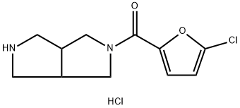 Methanone, (5-chloro-2-furanyl)(hexahydropyrrolo[3,4-c]pyrrol-2(1H)-yl)-, hydrochloride (1:1) Structure