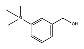 (3-(trimethylsilyl)phenyl)methanol Structure