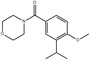 (3-isopropyl-4-methoxyphenyl)(morpholino)methanone Structure