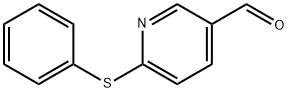 6-(Phenylthio)-3-pyridinecarboxaldehyde 구조식 이미지