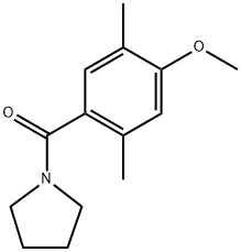 (4-methoxy-2,5-dimethylphenyl)(pyrrolidin-1-yl)methanone Structure