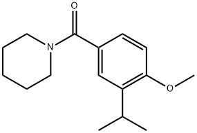 (3-isopropyl-4-methoxyphenyl)(piperidin-1-yl)methanone 구조식 이미지