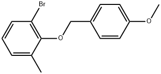 1-Bromo-2-[(4-methoxyphenyl)methoxy]-3-methylbenzene Structure