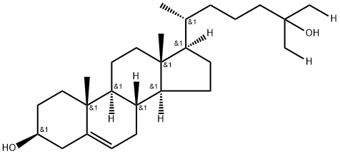 25-하이드록시콜레스테롤-(26,27-3H) 구조식 이미지