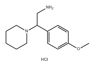 2-(4-Methoxyphenyl)-2-piperidin-1-ylethanamine hydrochloride Structure