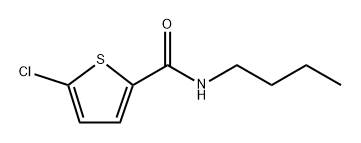 N-butyl-5-chlorothiophene-2-carboxamide 구조식 이미지