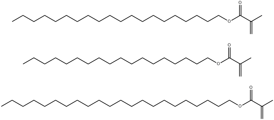 2-Propenoic acid, 2-methyl-, docosyl ester, polymer with eicosyl 2-methyl-2-propenoate and octadecyl 2-methyl-2-propenoate Structure