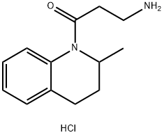 3-amino-1-(2-methyl-1,2,3,4-tetrahydroquinolin-1-yl)propan-1-one hydrochloride Structure