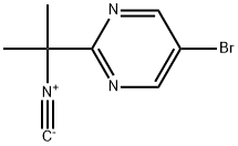 Pyrimidine, 5-?bromo-?2-?(1-?isocyano-?1-?methylethyl)?- Structure