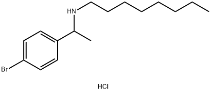 [1-(4-bromophenyl)ethyl](octyl)amine hydrochloride Structure