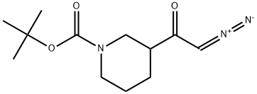 tert-butyl 3-(2-diazoacetyl)piperidine-1-carboxylate Structure