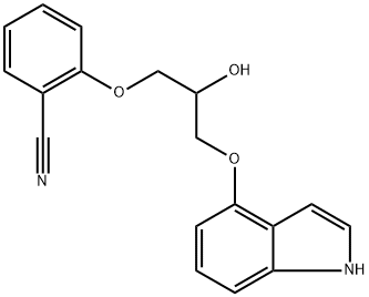 2-(3-((1H-indole-4-yl)oxy)-2-hydroxyPROPOXY)benzonitrile Structure