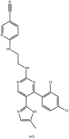 CHIR-99021 (monohydrochloride) 구조식 이미지