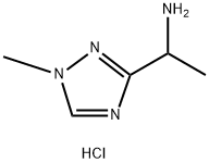 1H-1,2,4-Triazole-3-methanamine, α,1-dimethyl-, hydrochloride (1:1) 구조식 이미지