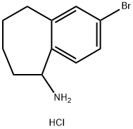 2-bromo-6,7,8,9-tetrahydro-5H-benzo[7]annulen-5-amine hydrochloride Structure