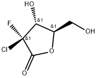 D-erythro-Pentonic acid, 2-chloro-2-deoxy-2-fluoro-, γ-lactone, (2S)- Structure