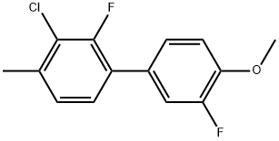 3-Chloro-2,3'-difluoro-4'-methoxy-4-methyl-1,1'-biphenyl Structure