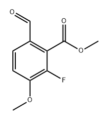 methyl 2-fluoro-6-formyl-3-methoxybenzoate 구조식 이미지