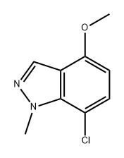 7-chloro-4-methoxy-1-methyl-1H-indazole Structure