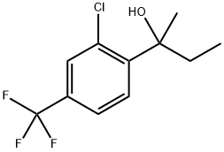 2-(2-chloro-4-(trifluoromethyl)phenyl)butan-2-ol Structure