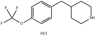 4-{[4-(trifluoromethoxy)phenyl]methyl}piperidine
hydrochloride Structure