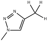 1H-1,2,3-Triazole, 1-methyl-4-(methyl-d3)- Structure