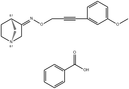 O-[(3-Methoxyphenyl)ethynyl]oxime-1-azabicyclo[2.2.1]heptan-3-one benzoate Structure