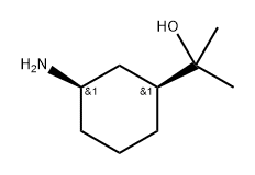 (1S,3R)-3-Amino-α,α-dimethylcyclohexanemethanol Structure