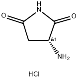 2,5-Pyrrolidinedione, 3-amino-, hydrochloride (1:1), (3R)- Structure