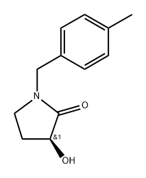 (S)-3-hydroxy-1-(4-methylbenzyl)pyrrolidin-2-one Structure