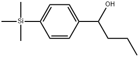 α-Propyl-4-(trimethylsilyl)benzenemethanol Structure
