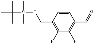 4-[[[(1,1-dimethylethyl)dimethylsilyl]oxy]methyl]-2,3-difluorobenzaldehyde Structure