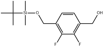 4-[[[(1,1-dimethylethyl)dimethylsilyl]oxy]methyl]-2,3-difluorobenzenemethanol Structure