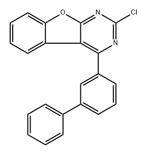 4-[1,1′-Biphenyl]-3-yl-2-chlorobenzofuro[2,3-d]pyrimidine Structure