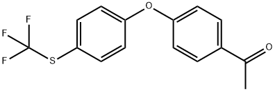 1-[4-[4-[(Trifluoromethyl)thio]phenoxy]phenyl]ethanone Structure