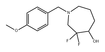 3,3-difluoro-1-[(4-methoxyphenyl)methyl]azepan-4
-ol Structure