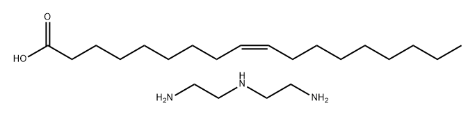(Z)-9-옥타디세노익 산, 컴파운드, 위드 N-(2-아미노에틸)-1,2-에탄디아민 구조식 이미지
