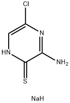 2(1H)-Pyrazinethione, 3-amino-5-chloro-, sodium salt (1:1) Structure