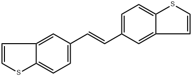 Benzo[b]thiophene, 5,5'-(1E)-1,2-ethenediylbis- Structure