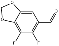 6,7-difluorobenzo[d][1,3]dioxole-5-carbaldehyde Structure