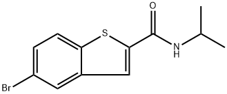 5-Bromo-N-(1-methylethyl)benzo[b]thiophene-2-carboxamide Structure