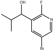 1-(5-bromo-2-fluoropyridin-3-yl)-2-methylpropan-1-ol Structure