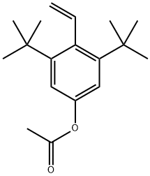 3,5-di-tert-butyl-4-vinylphenyl acetate Structure