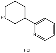Pyridine, 2-(3-piperidinyl)-, hydrochloride (1:1) 구조식 이미지